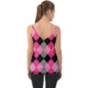 Seamless-argyle-pattern Chiffon Cami View2