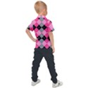 Seamless-argyle-pattern Kids  Polo Tee View2