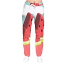 Strawberries Fruit Women Velvet Drawstring Pants View1