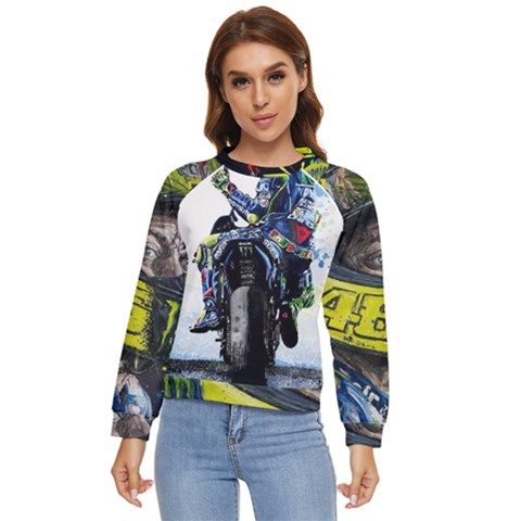 Download (1) D6436be9-f3fc-41be-942a-ec353be62fb5 Download (2) Vr46 Wallpaper By Reachparmeet - Download On Zedge?   1f7a Women s Long Sleeve Raglan Tee by AESTHETIC1