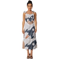 Img 20230716 195940 Img 20230716 200008 Tie-strap Tiered Midi Chiffon Dress by 3147330