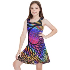 3d Fractal Mandelbulb Kids  Lightweight Sleeveless Dress by Proyonanggan