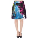 Sneakers Shoes Patterns Bright Velvet High Waist Skirt View1