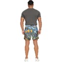 Colorful Aquatic Life Wall Mural Men s Runner Shorts View4