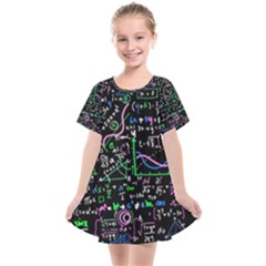 Math Linear Mathematics Education Circle Background Kids  Smock Dress by Bangk1t