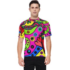 Seamless Doodle Men s Short Sleeve Rash Guard by Bangk1t