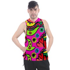 Seamless Doodle Men s Sleeveless Hoodie by Bangk1t