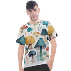 Mushroom Forest Fantasy Flower Nature Men s Sport Top by Bangk1t