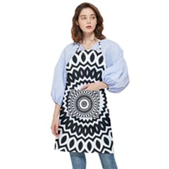 Circular Concentric Radial Symmetry Abstract Pocket Apron by pakminggu