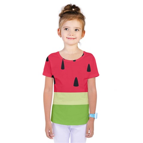 Watermelon Fruit Food Healthy Vitamins Nutrition Kids  One Piece Tee by pakminggu