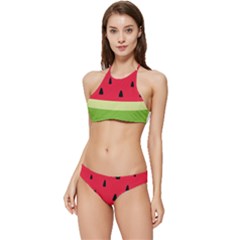 Watermelon Fruit Food Healthy Vitamins Nutrition Banded Triangle Bikini Set by pakminggu