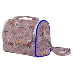 Mushrooms Autumn Fall Pattern Seamless Decorative Satchel Shoulder Bag by pakminggu