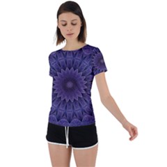 Shape Geometric Symmetrical Symmetry Wallpaper Back Circle Cutout Sports Tee by Bangk1t