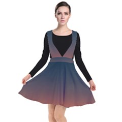 Sky Gradient Plunge Pinafore Dress by artworkshop