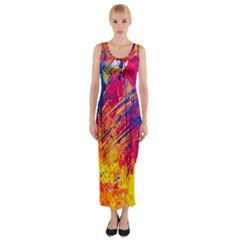 Various Colors Fitted Maxi Dress by artworkshop