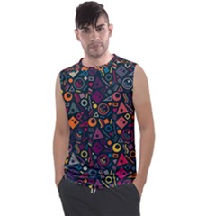 Doodle Pattern Men s Regular Tank Top by Grandong