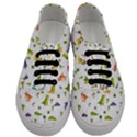 Vector Baby Dino Seamless Pattern Men s Classic Low Top Sneakers View1