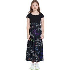 Mathematics  Physics Maths Math Pattern Kids  Flared Maxi Skirt by Grandong