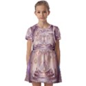 Cosmic Egg Sacred Geometry Art Kids  Short Sleeve Pinafore Style Dress View1