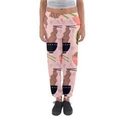 Japanese Street Food Soba Noodle In Bowl Pattern Women s Jogger Sweatpants by Grandong