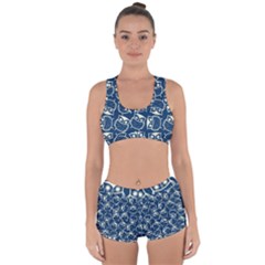 Cute Seamless Owl Background Pattern Racerback Boyleg Bikini Set by Grandong