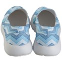 Seamless Pattern Of Cute Summer Blue Line Zigzag Men s Lightweight Slip Ons View4