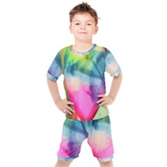 Heart Design Kids  Tee And Shorts Set by Trending