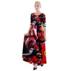 Carlos Sainz Half Sleeves Maxi Dress by Boster123