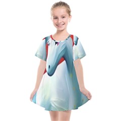 Unicorn Design Kids  Smock Dress by Trending