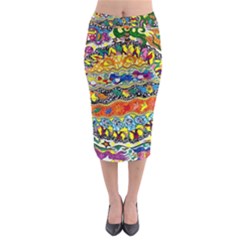 Supersonic Sunblast Midi Pencil Skirt by chellerayartisans