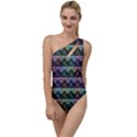 Inspirational Think Big Concept Pattern To One Side Swimsuit View1