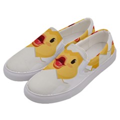 Cute Chick Men s Canvas Slip Ons by RuuGallery10