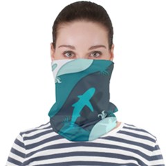 Ocean Turtle Shark Sea Life Sea Face Seamless Bandana (adult) by pakminggu