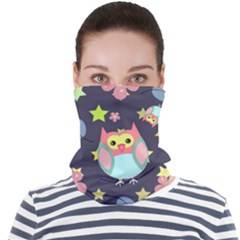 Owl-stars-pattern-background Face Seamless Bandana (adult) by pakminggu