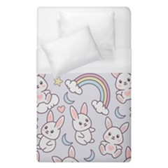 Seamless-pattern-with-cute-rabbit-character Duvet Cover (single Size) by pakminggu