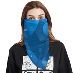 Abstract-classic-blue-background Face Covering Bandana (triangle) by pakminggu