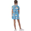 Sky Pattern Kids  Asymmetric Collar Dress View2