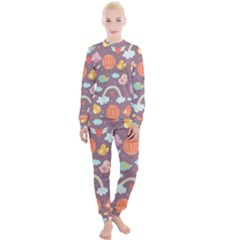 Cute-seamless-pattern-with-doodle-birds-balloons Women s Lounge Set by pakminggu