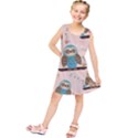 Seamless-pattern-owls-dream-cute-style-pajama-fabric Kids  Tunic Dress View1