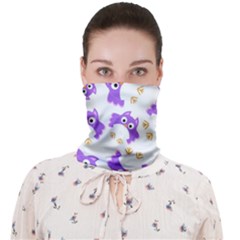 Purple-owl-pattern-background Face Covering Bandana (adult) by pakminggu