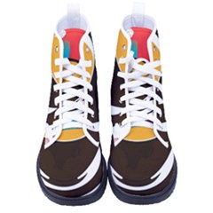 Coffee Tea Cappuccino Men s High-top Canvas Sneakers by uniart180623