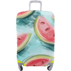 Watermelon Fruit Juicy Summer Heat Luggage Cover (large) by uniart180623