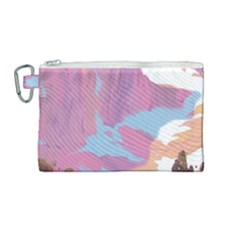 Pink Mountains Grand Canyon Psychedelic Mountain Canvas Cosmetic Bag (medium) by uniart180623