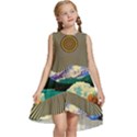 Surreal Art Psychadelic Mountain Kids  Frill Swing Dress View1