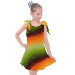 Swirl Abstract Twirl Wavy Wave Pattern Kids  Tie Up Tunic Dress by pakminggu