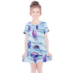 Water Tide Gemstone Kids  Simple Cotton Dress by pakminggu