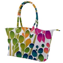 Plants Leaves Colorful Canvas Shoulder Bag by pakminggu