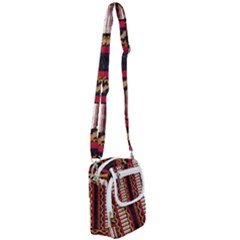 Textile Pattern Abstract Fabric Shoulder Strap Belt Bag by pakminggu