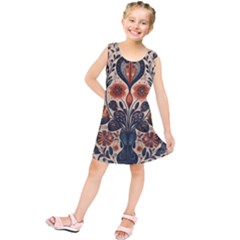 Flower Leaves Floral Kids  Tunic Dress by pakminggu