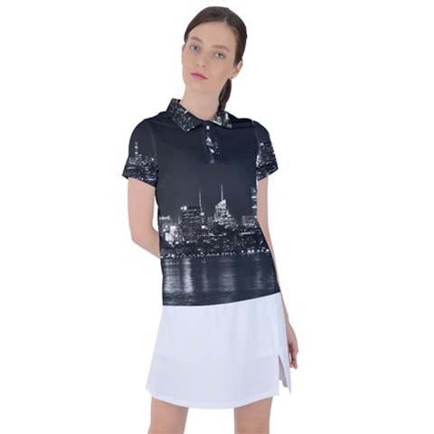 New York Skyline Women s Polo T-shirt by Bedest